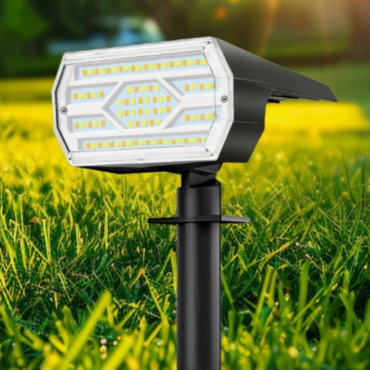 LED Solar Spot Lights, Outdoor Waterproof Garden Landscape Spotlights, 3 Modes Wall and Door Lights for Backyard, Garage, Deck